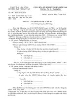 Báo cáo môn GDCD bậc THCS