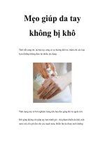 Mẹo giúp da tay không bị khô pdf