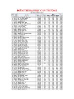 ĐIỂM THI ĐẠI HỌC CẦN THƠ 2010 HUYỆN CHỢ LÁCH