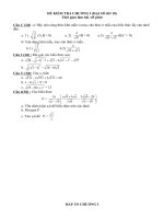 Đề KT Đại số 9 chương I