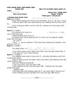 DE THI TS 10 BENTRE (4 NAM)