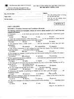 Đề thi tuyển sinh sau đại học môn anh văn năm 2010 ppsx