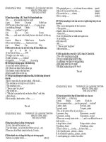Đề thhi tiếng anh lớp 8 - Bắc Ninh docx