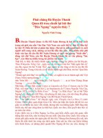 phải chăng BHTQ trau chuốt bài thơ Qua đéo Ngang