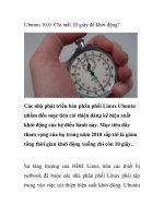 Ubuntu 10.0: Chỉ mất 10 giây để khởi động? pptx