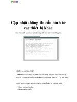 Cập nhật thông tin cấu hình từ các thiết bị khác part1 docx