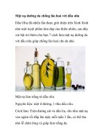 Mặt nạ dưỡng da chống lão hoá với dầu oliu docx