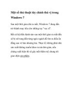 Một số thủ thuật tùy chỉnh thú vị trong Windows 7 potx