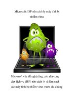Microsoft: ISP nên cách ly máy tính bị nhiễm virus doc