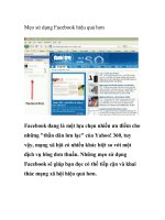 Mẹo sử dụng Facebook hiệu quả hơn ppsx