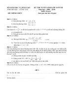 ĐỀ TUYỂN SINH LỚP 10 BRVT 09-10