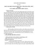 Một số biện pháp phát huy tính tích cự của học sinh trong học Toán