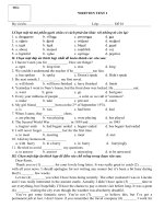 Bộ đề thi Anh 11