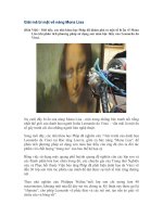 Giải mã bí mật về nàng Mona Lisa