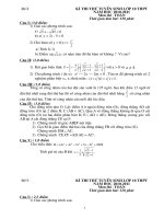 De luyen on vao THPT