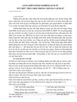 Tổ chức trò chơi trong giờ lịch sử