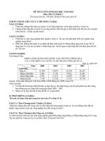 Đề thi ĐH 2010 (có bài làm) môn Địa