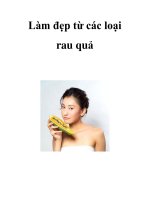 Làm đẹp từ các loại rau quả potx