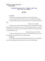 Đề kiểm tra học kì II năm học 09 - 10