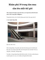 Khám phá 10 trung tâm mua sắm lớn nhất thế giới pot