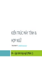 KIẾN TRÚC MÁY TÍNH &HỢP NGỮ - PHẦN 5 pdf