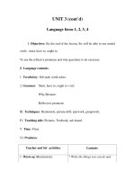 UNIT 3 (cont’d) Language focus 1, 2, 3, 4 pdf