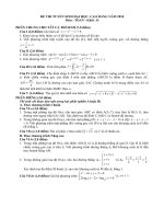 ĐỀ VÀ GỢI Ý GIẢI MÔN TOÁN THI ĐH KHỐI D NĂM 2010