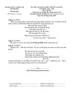 Đề thi văn vào lớp 10 Lam Sơn năm 2010 (Môn chuyên)