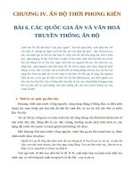 BÀI 6. CÁC QUỐC GIA ẤN VÀ VĂN HOÁ TRUYỀN THỐNG ẤN ĐỘ