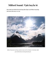 Milford Sound: Vịnh huyền bí ppsx