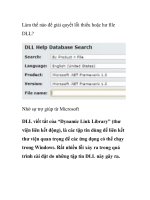 Làm thế nào để giải quyết lỗi thiếu hoặc hư file DLL? ppt