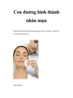 Con đường hình thành nhân mụn ppt