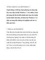 10 bước chuẩn bị và cài đặt Windows 7 docx