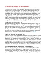 10 lời khuyên cho người lần đầu tiên khởi nghiệp pps