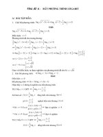 BÀI TẬP BẤT PT LÔGARIT