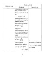 Chuẩn kiến thức, kĩ năng môn Toán lớp 10 part 4 docx