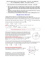 Cô Xuân giải đề thi ĐH Vật lý 2010(câu 1 - 5 không nén)