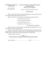 đề+đáp án các môn thi vao(2010)