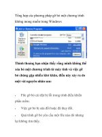 Tổng hợp các phương pháp gỡ bỏ một chương trình không mong muốn trong Windows docx
