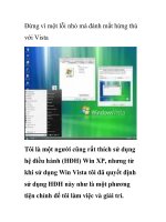 Đừng vì một lỗi nhỏ mà đánh mất hứng thú với Vista pptx
