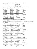 Thi thu DH lan 14 Pham Thi Nam Chuyen Bac giang