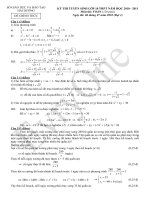 Đề + Đáp án vào 10 của thầy Ngô Khải .