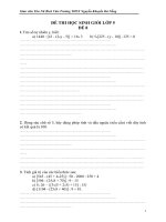 Đề thi học sinh giỏi lớp 5 Môn Toán số 8