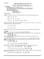 Chuyên đề: Các dạng toán về vécto