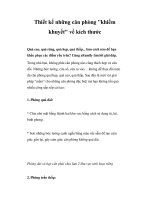 Thiết kế những căn phòng 