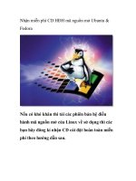 Nhận miễn phí CD HĐH mã nguồn mở Ubuntu & Fedora pps