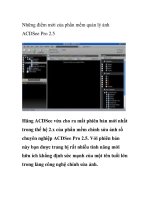Những điểm mới của phần mềm quản lý ảnh ACDSee Pro 2.5 ppt