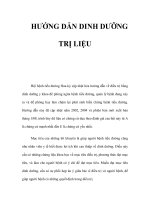 HƯỚNG DẪN DINH DƯỠNG TRỊ LIỆU pot