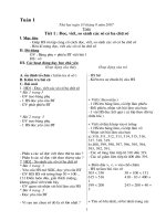 Giáo án Toán 3: Tuần 1