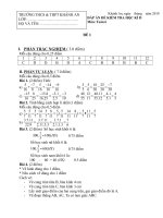 đáp án thi hk2 toan 6